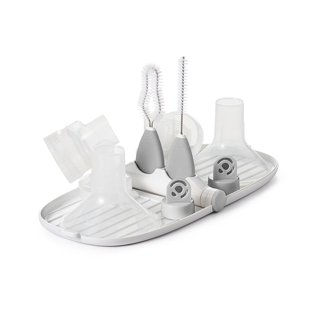 Breast Pump Parts Drying Rack with Detail Brushes M6