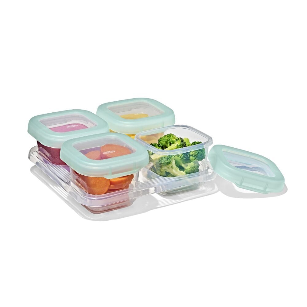 Baby Blocks Food Storage Containers (6 oz) - Opal V2