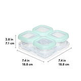 Baby Blocks Food Storage Containers (6 oz) - Opal V2